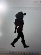 Decal - Cowgirl - Removable Adhesive Sticker