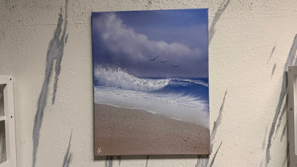 Painting #2207 - 16x20" Canvas - Seascape painted 12-28-25