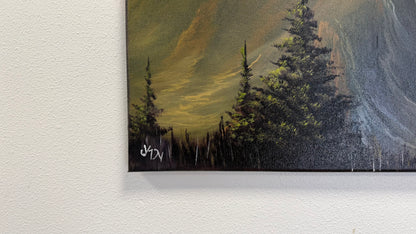 Painting #2582 - 16x20" Canvas - Mountain Landscape by Josh and Dani painted 9-5-26