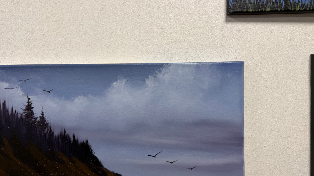 Painting #2664 - 18x24" Canvas - West Coast Seascape painted 10-26-26