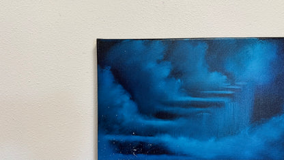 Painting #2525 - 16x20" Canvas - Stairway to Heaven Seascape painted 7-24-26