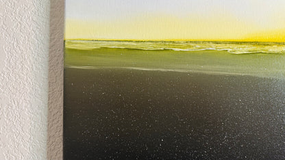 Painting #2507 - 16x20" Canvas - Sunset Seascape painted 7-9-26
