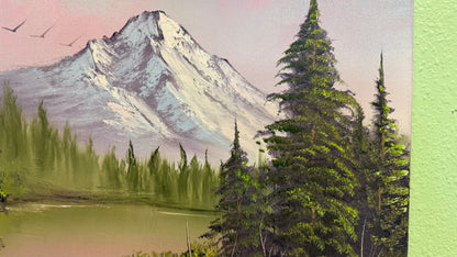 Painting #2079 - 16x20" Canvas - Mountain Landscape painted 9-29-25