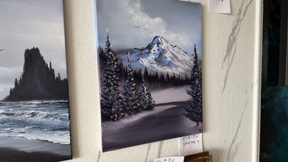 Painting #2409 - 16x20" Canvas - Road To Mt Hood Landscape painted 4-24-26