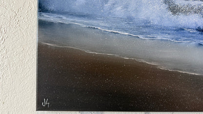 Painting #2214 - 16x20" Canvas - Day Seascape painted 1-2-26