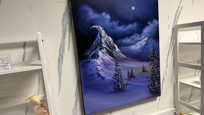 Painting #2188 - 24x30" Canvas - Mount Crumpit painted 12-14-25