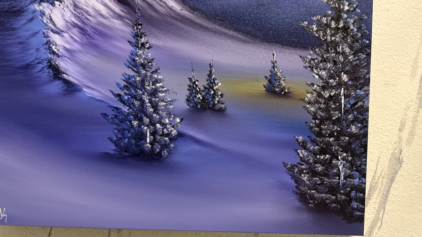 Painting #2188 - 24x30" Canvas - Mount Crumpit painted 12-14-25