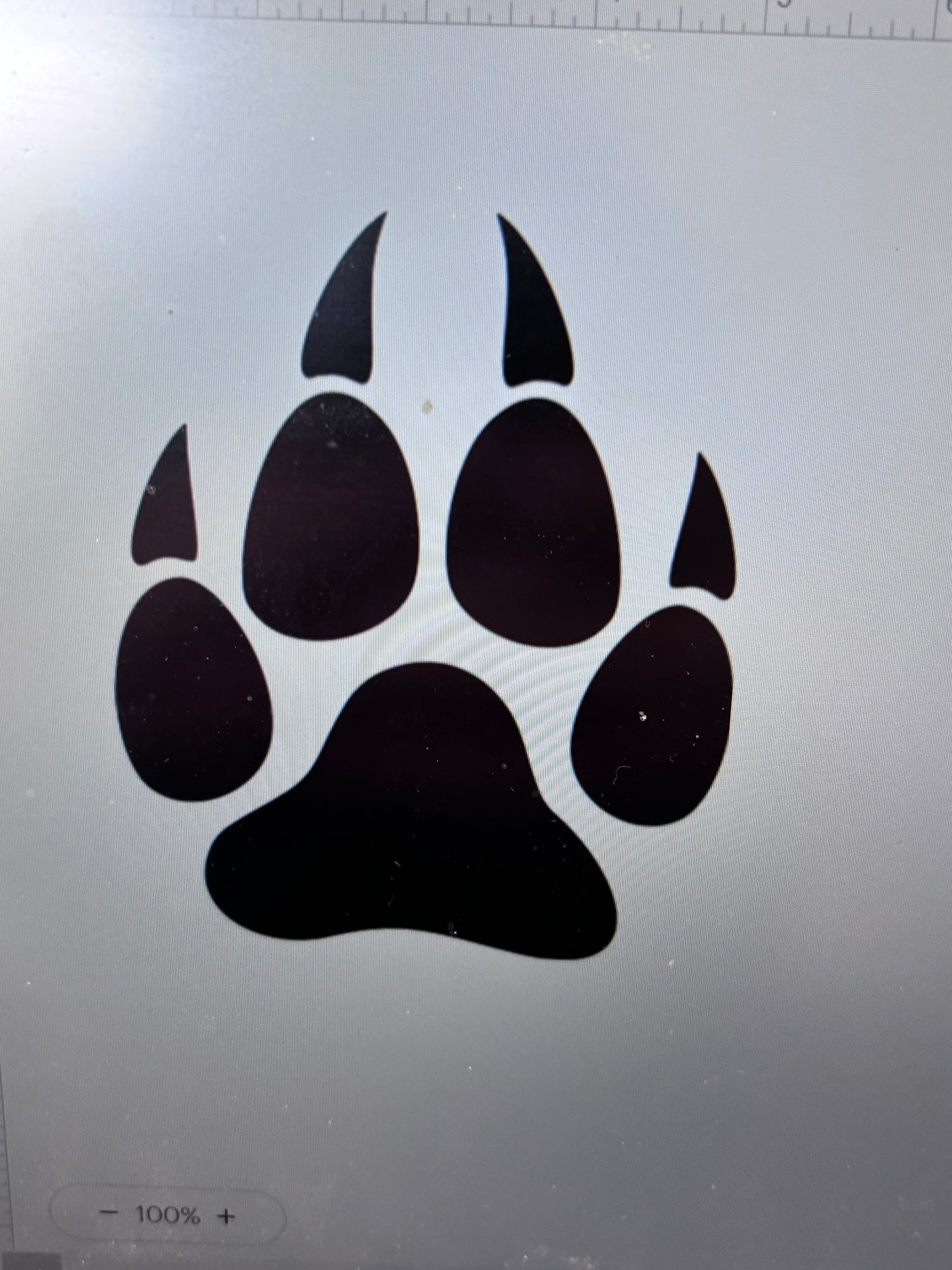 Decal - Paw Print - Removable Adhesive Sticker