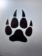 Decal - Paw Print - Removable Adhesive Sticker