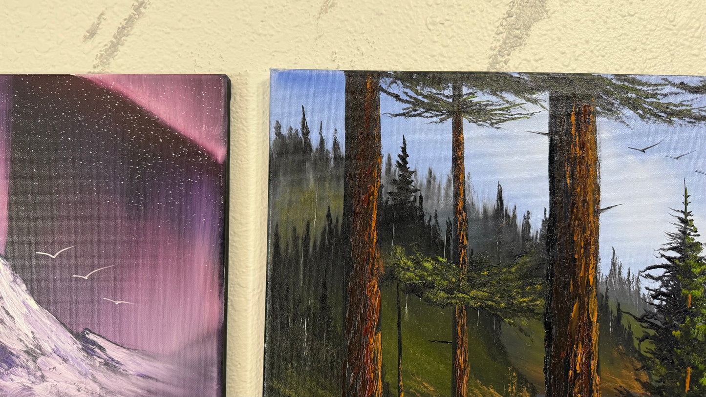 Painting #2402 - Tree's A Crowd - 16x20" Canvas - Pacific Northwest Seascape painted 4-20-26