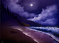 Painting #2113 - 18x24" Canvas - Seascape Painting painted 10-23-25