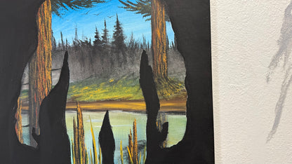 Painting #2381 - Bigfoot Landscape painted 4-10-26