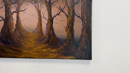 Painting #2660 - 16x20" Canvas - Forest Landscape painted 10-23-26