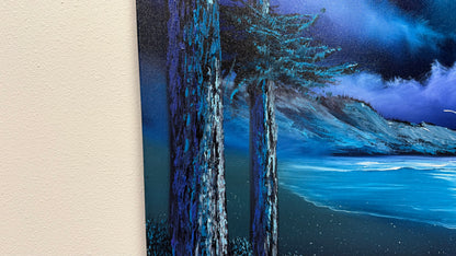 Painting #2524 - 16x20" Canvas - Coastal Seascape painted 7-23-26