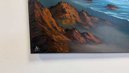 Painting #2568 - 20x24" Canvas - Oregon Coast Seascape painted 8-27-26