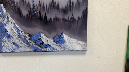 Painting #2574 - 18x24" Canvas - Mountain Landscape painted 8-30-26