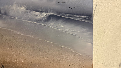 Painting #2126- 18x24" Canvas - Seascape painted 10-27-25