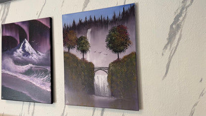 Painting #2374 - 16x20" Canvas - Multnomah Falls painted 4-5-26