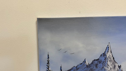 Painting #2574 - 18x24" Canvas - Mountain Landscape painted 8-30-26