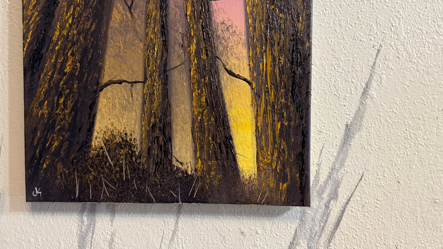 Painting #2302 - 16x20" Canvas - Deep Forest painted 2-23-26