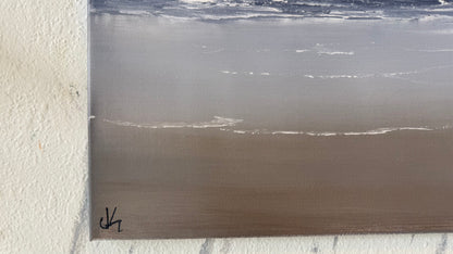 Painting #2116 - 18x24" Canvas - Stormy Seascape painted 10-25-25