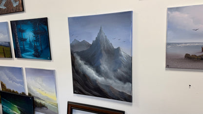 Painting #2572 - 22x28" Canvas - Josh and Dani Mountain Landscape painted on 8-29-26