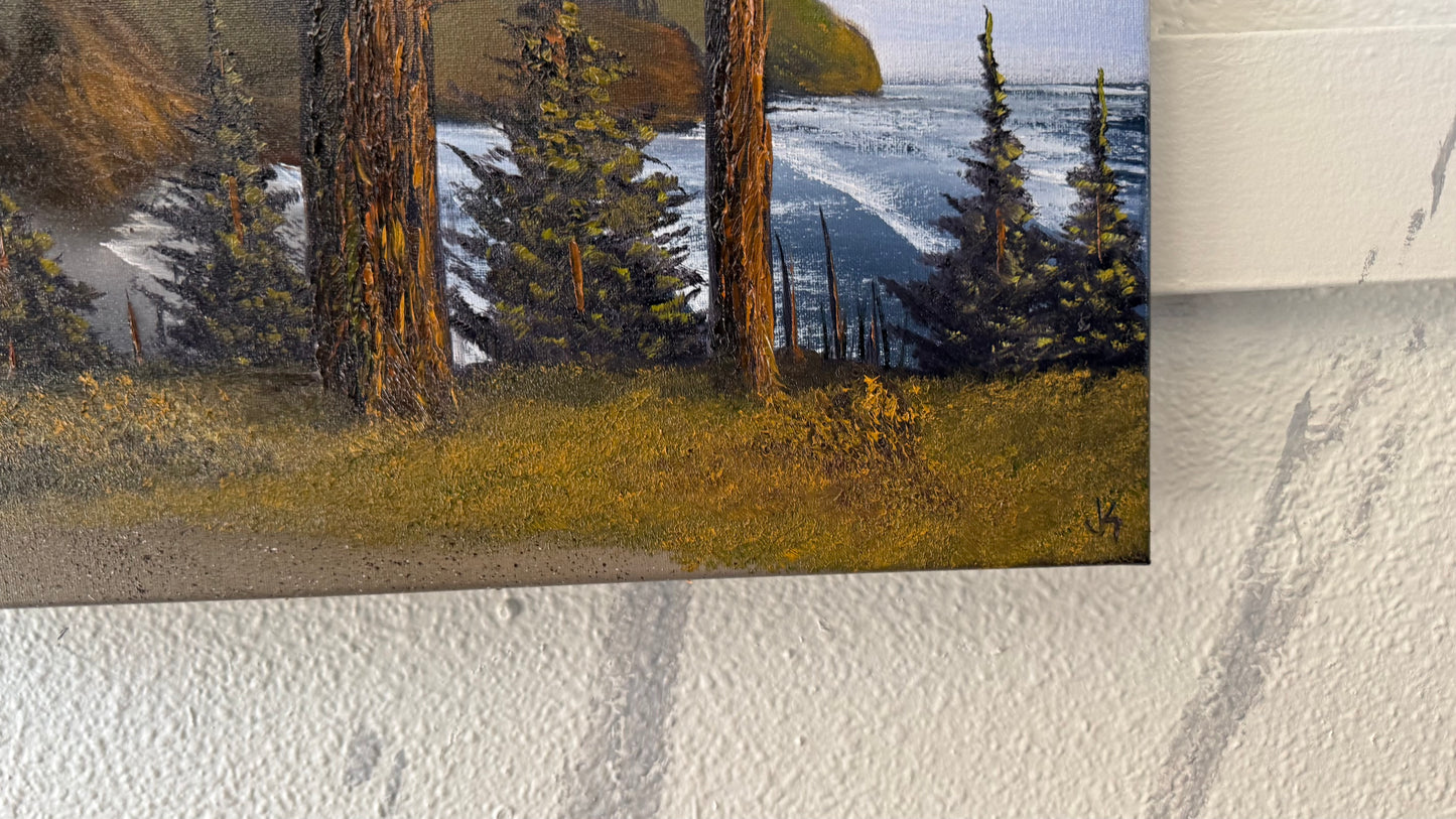 Painting #2410 - 16x20" Canvas - Lighthouse Keeper's Trail painted 4-25-26