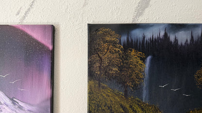 Painting #2342 - 16x20" Canvas - Multnomah Falls painted 3-19-26