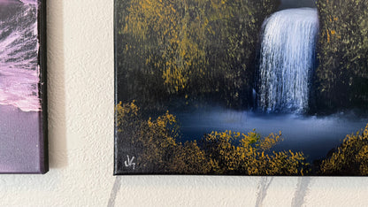 Painting #2332 - 16x20" Canvas - Multnomah Falls painted 3-13-26