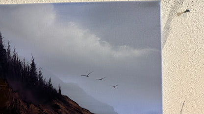 Painting #2240 - 18x24" Canvas - Oregon Coast Seascape painted 1-16-26