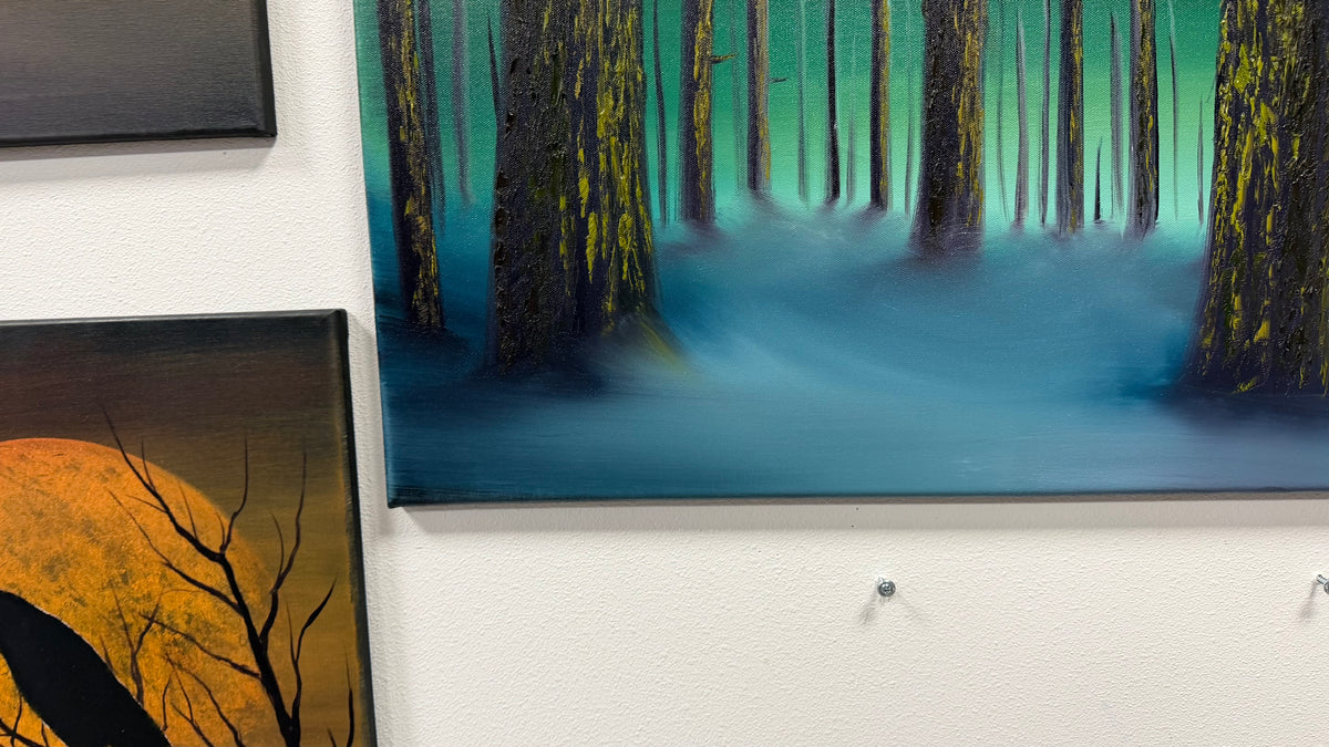 Painting #2649 - 24x36" Canvas - Forest Landscape painted 10-15-26