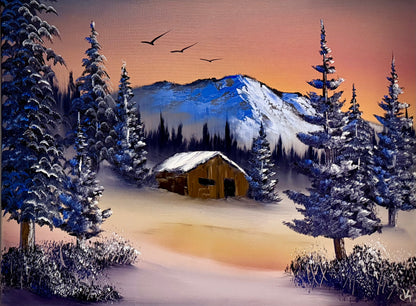 GROUP Painting Class - Mountain Forest/Trees Scene with PaintWithJosh