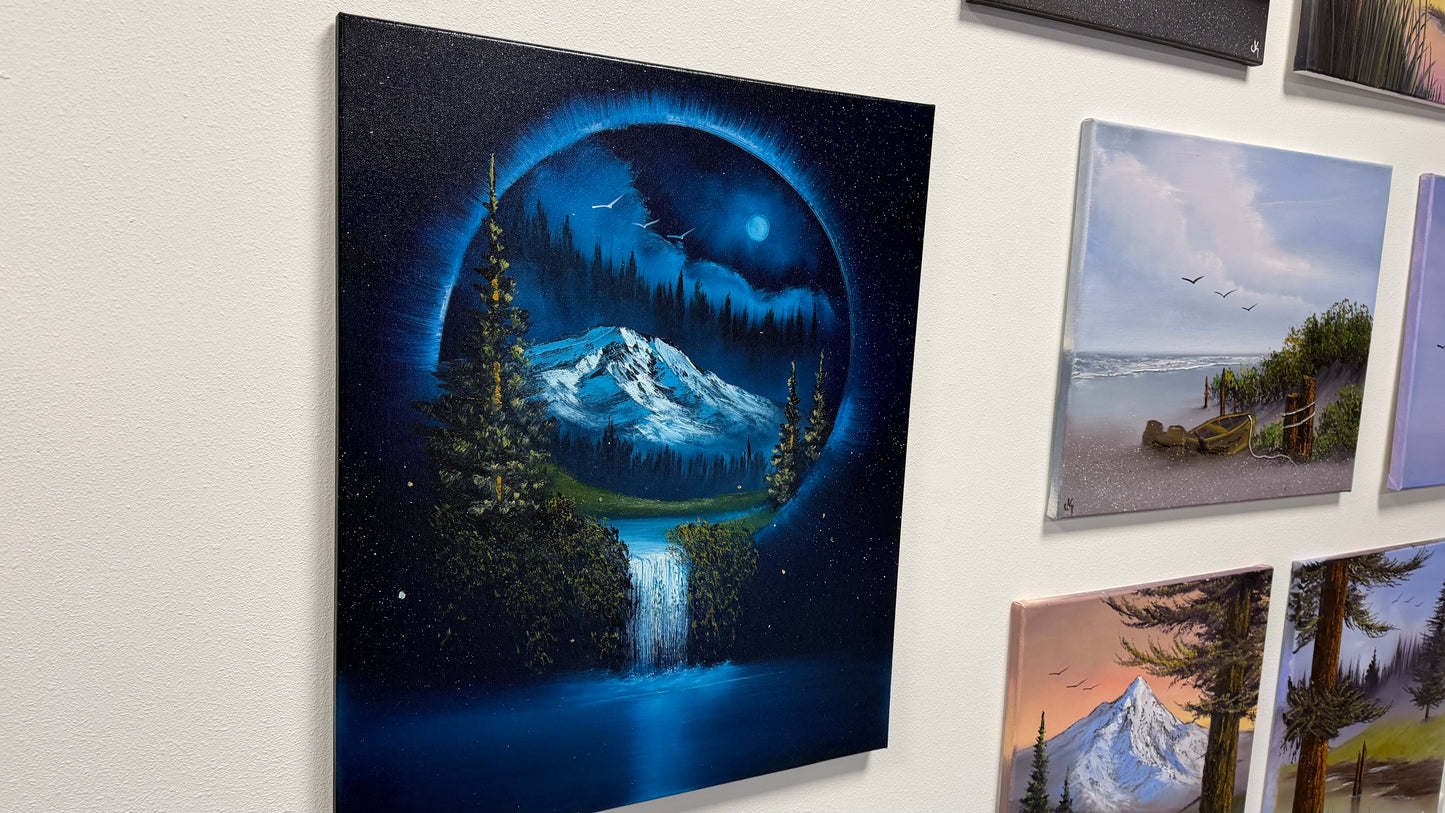 Painting #2517 - 20x24" Canvas - Portal Landscape painted 7-17-26
