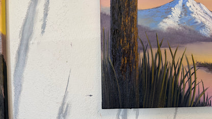 Painting #2361 - 16x20" Canvas - Mountain Landscape painted 3-28-26