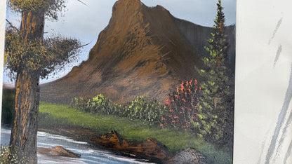 Painting #2058 - 20x24" Canvas - Summer Mountain Landscape painted 9-15-25