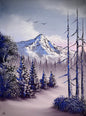 Painting #2257 - 18x24" Canvas - Winter Landscape painted 1-25-26