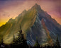 Painting #2582 - 16x20" Canvas - Mountain Landscape by Josh and Dani painted 9-5-26