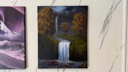 Painting #2340 - 16x20" Canvas - Orchard Falls painted 3-17-26