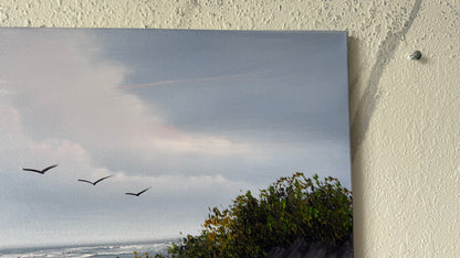 Painting #2466 - 16x20" Canvas - East Coast Boat Seascape painted 5-29-26