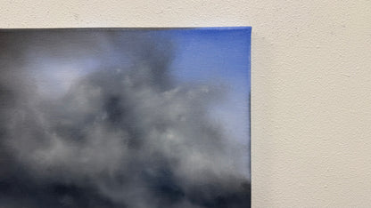 Painting #2591 - 16x20" Canvas - Thunderstorm Seascape painted 9-9-26