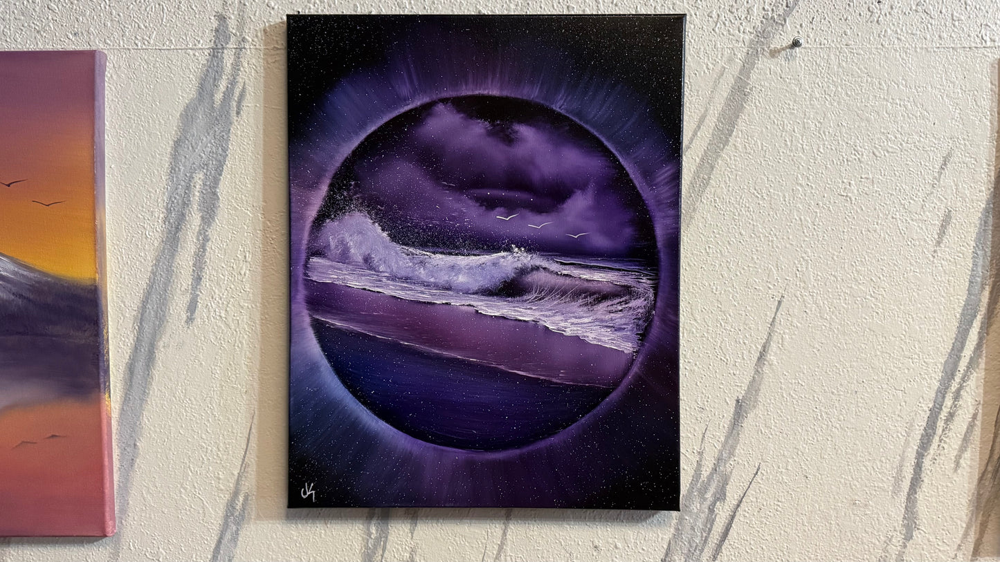 Painting #2254 - 16x20" Canvas - Portal Seascape painted 1-24-26