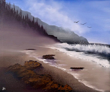 GROUP Painting Class - Oregon Coast Seascape with PaintWithJosh