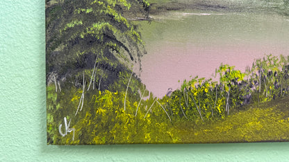 Painting #2079 - 16x20" Canvas - Mountain Landscape painted 9-29-25