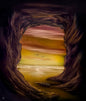 Painting #2648 - 20x24" Canvas - Cave Seascape painted 10-15-26