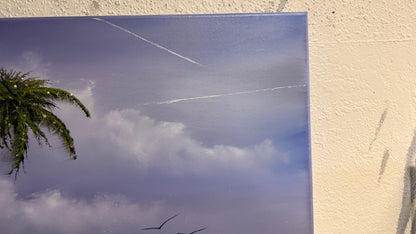 Painting #2177 - 22x28" Canvas - "WHISPERS OF THE TEMPEST SHORE" Seascape painted 12-8-25