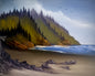 Painting #2422 - 16x20" Canvas - Pacific Northwest Seascape painted 5-1-26