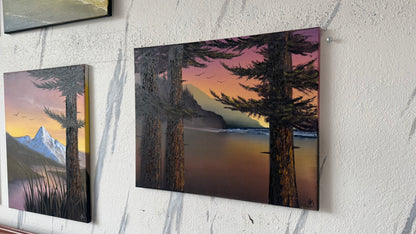 Painting #2400 - 16x20" Canvas - Oregon Coast Seascape painted 4-19-26