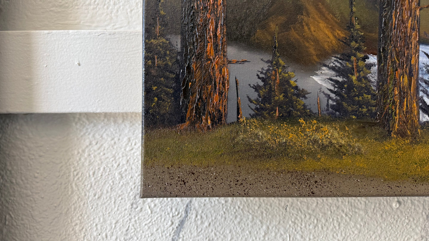 Painting #2410 - 16x20" Canvas - Lighthouse Keeper's Trail painted 4-25-26