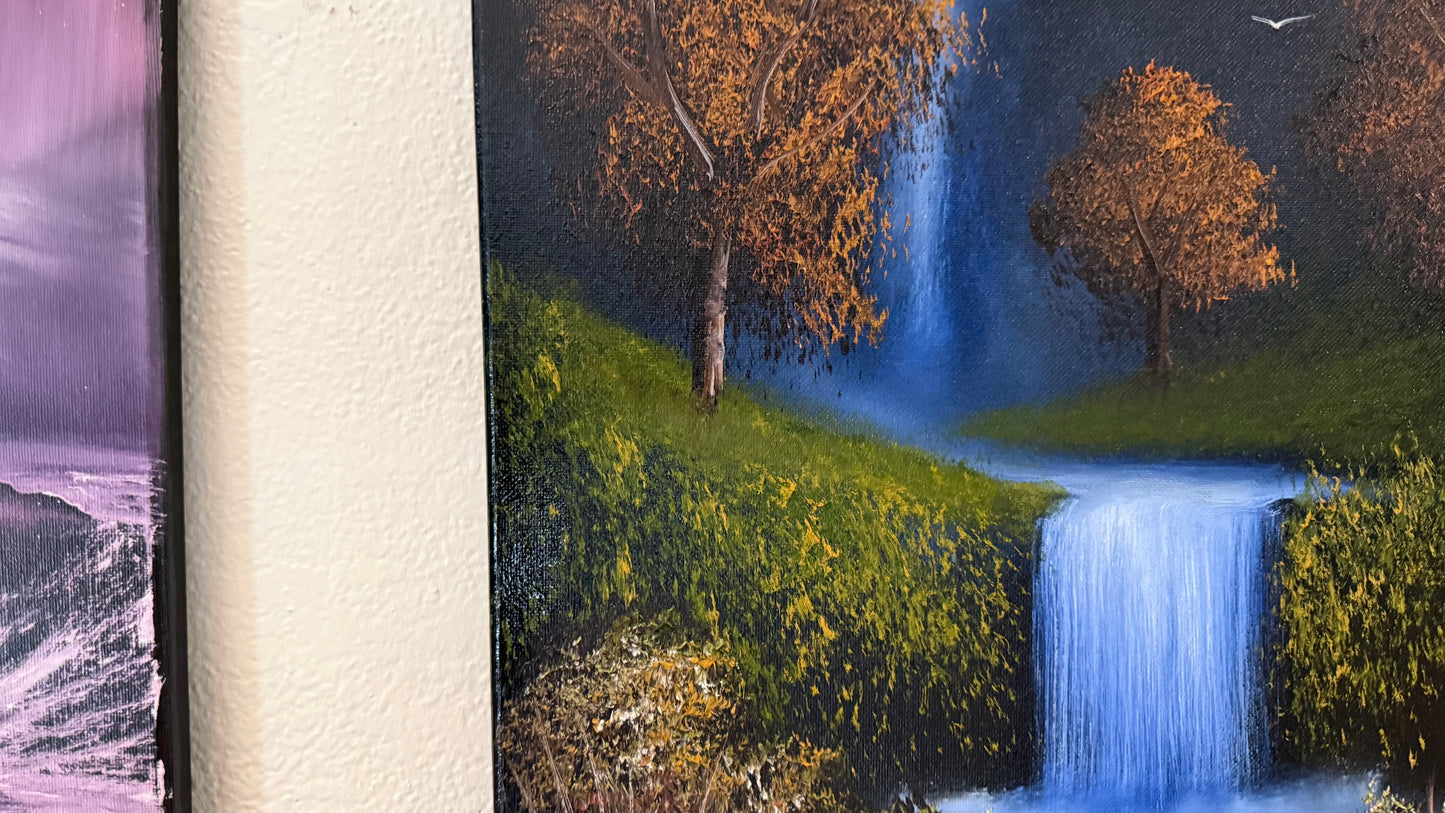Painting #2347 - 16x20" Canvas - Orchard Falls 3 painted 3-21-26