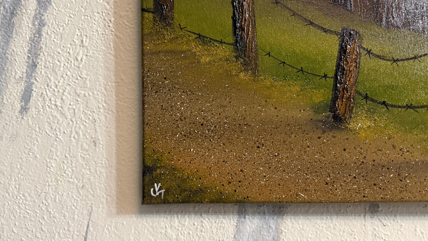 Painting #2420 - 16x20" Canvas - Barnacle Bay Seascape painted 4-30-26